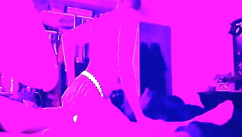 Amateur interracial ride show with a tattooed dude
