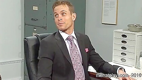 A white doctor is horny and he wants to cum in the office