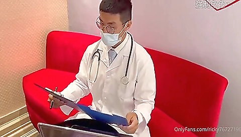Asian nurse fucking a patient in the medical department