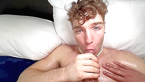 Busty long haired brunette in the pov video rimming