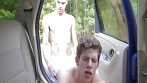 Milf lips feeding and a big cock in a amateur outdoor video
