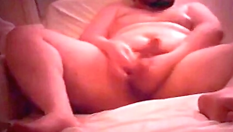 Chubby brunette with a tight ass enjoys two dildos