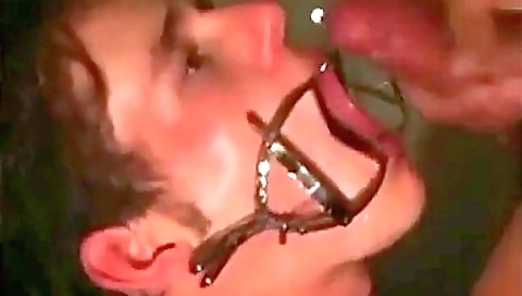 A big cock in a tight tight and a face in a tight mouth