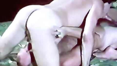 Porn video with horny brunette with rings and cumshot