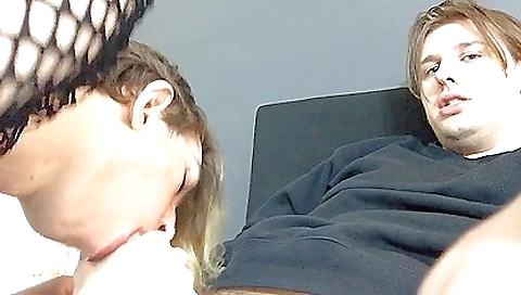 Barebacking video of a blonde and a brunette with shaved pussy