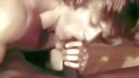 Mature brunette rimming old man and he swallows her deep throat