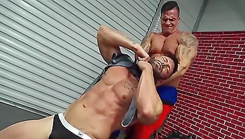 Bare-ass brunette wrestler gets a lot of attention for her skills