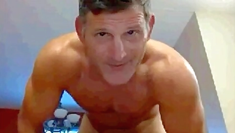 Daddy fucks his wife's hole after he plays with his dick
