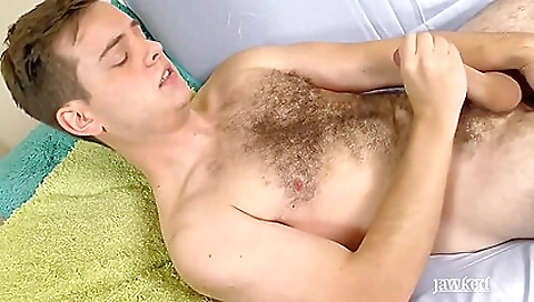 Amateur fetish with a big cock sucking on a big toy